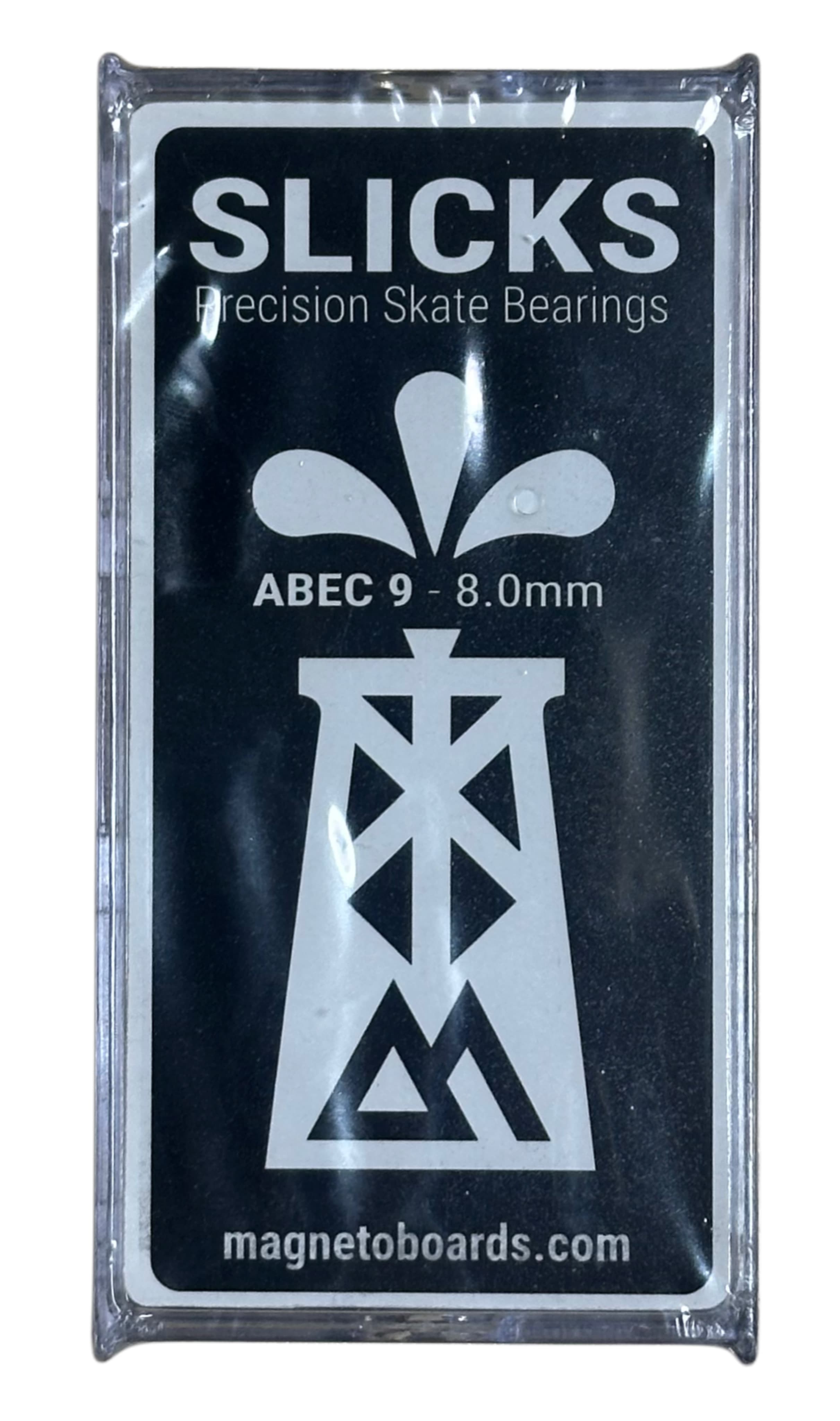 SLICKS Precision Skate Bearings ABEC 9 - 8.0mm back