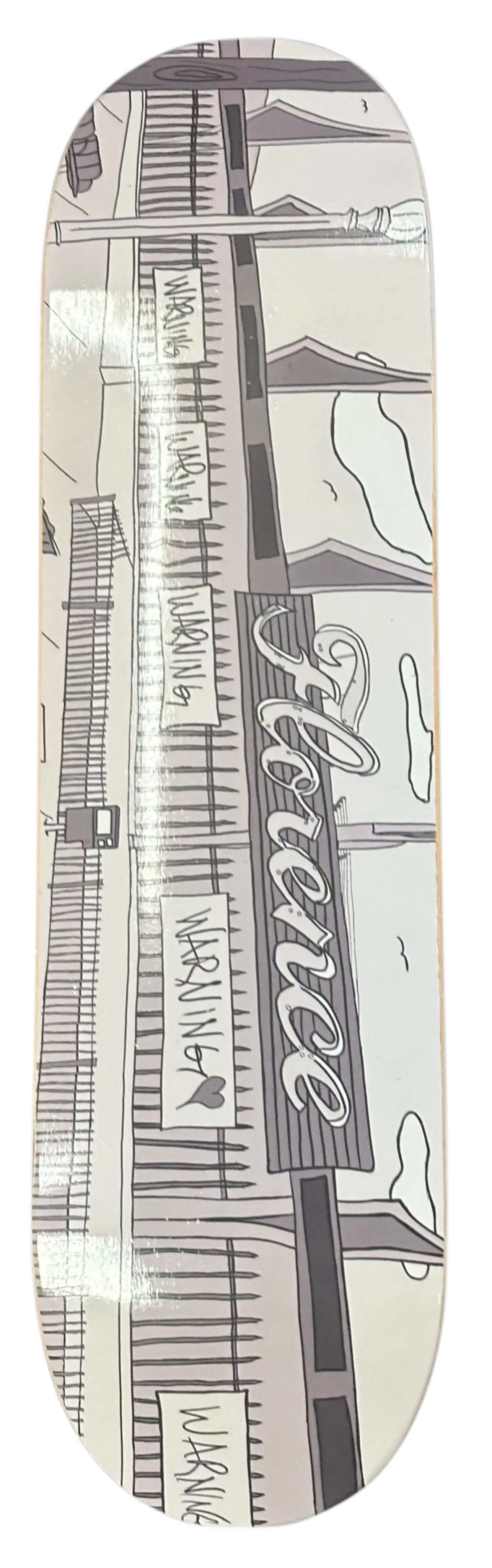 Iconic Florence Carwash Skateboard front