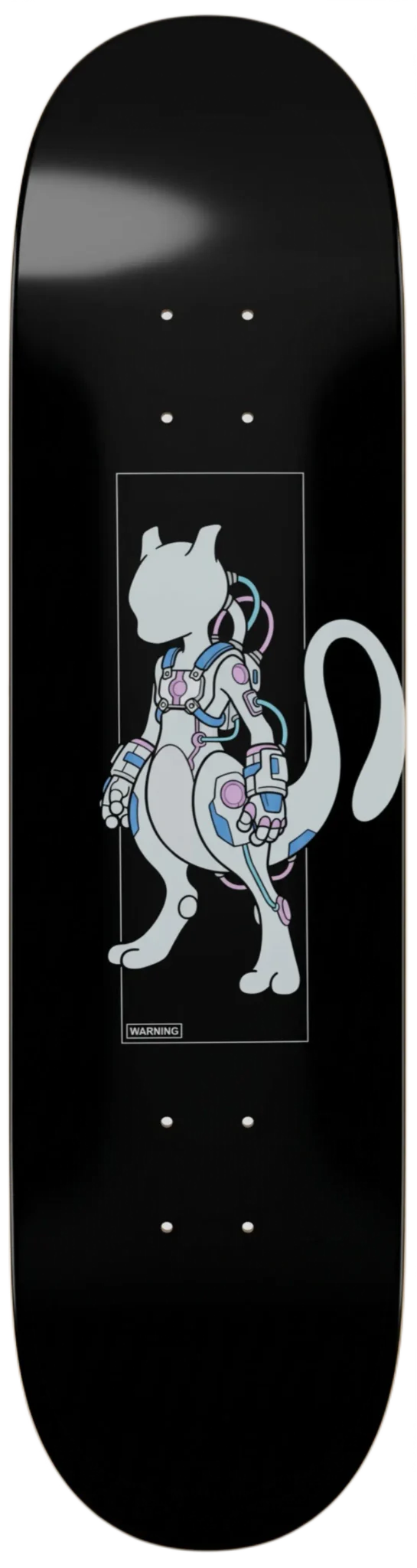 Mew-Two Minimal Black Skatebaord front